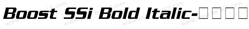 Boost SSi Bold Italic字体转换